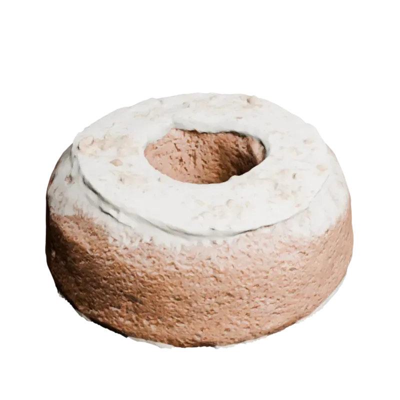 Torta de zanahoria en 3D